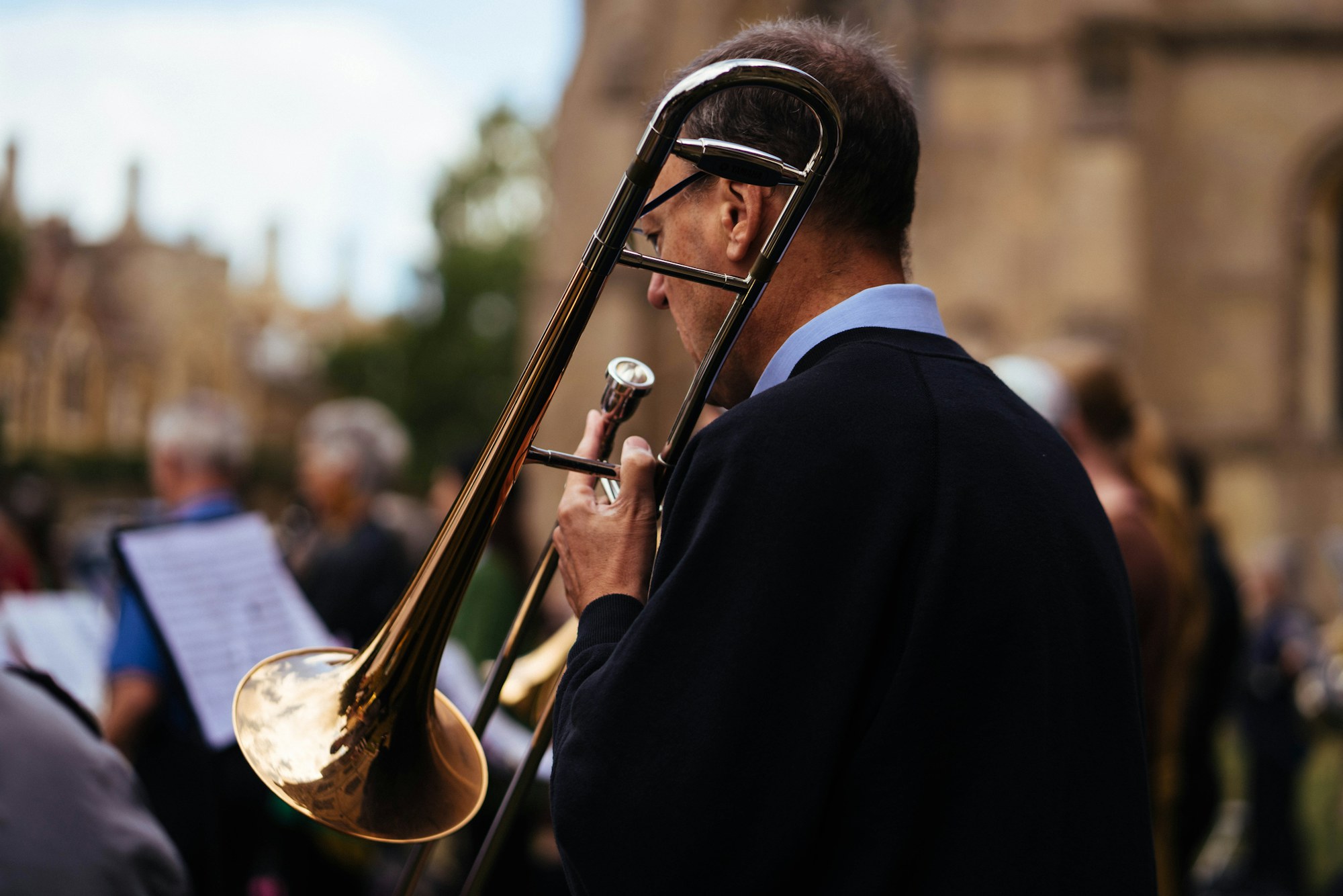From the trombone section to the conductor's stand
